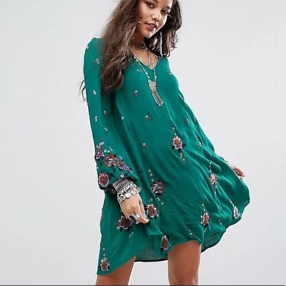 Free People Dresses & Skirts - NWT Free People Oxford Embroidered Mini Dress XS